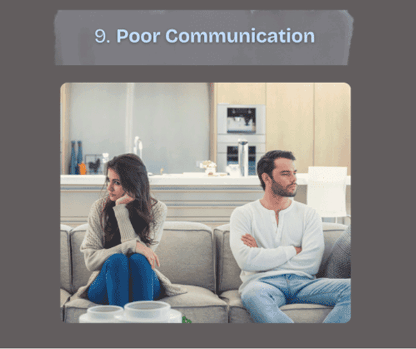 9. Poor Communication 